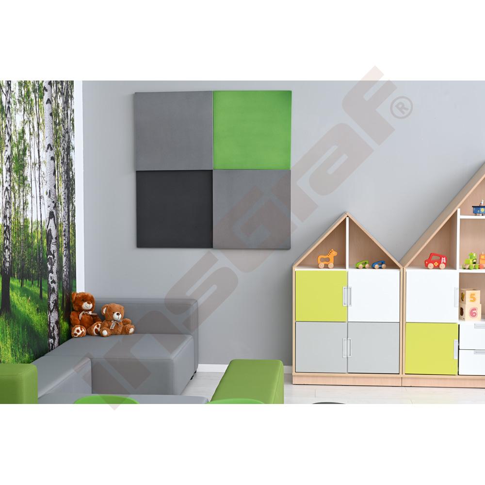 Quadro - skříňka-domeček se 2 policemi, světlý javor