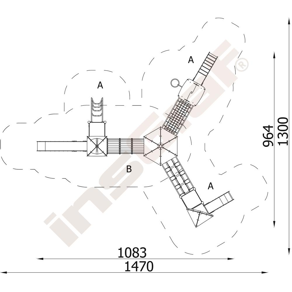 Orbis - bašta 15, dřevěné sloupy
