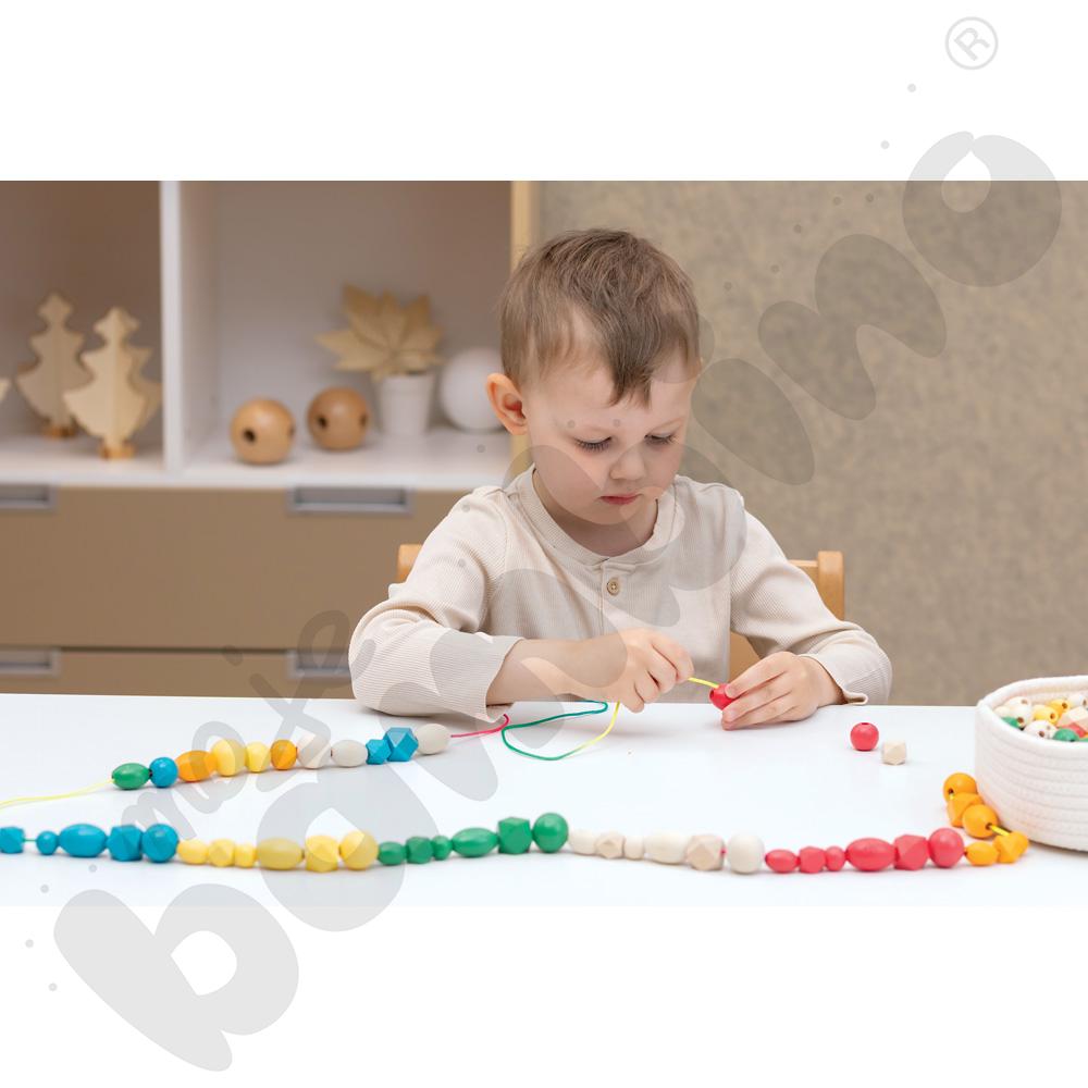 Koraliki drewniane do nawlekania