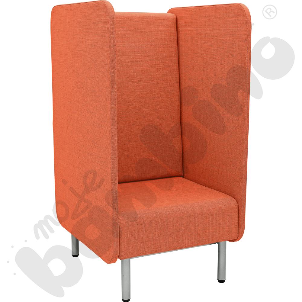 Fotel Inflamea 2 z wysokim oparciem, 1-os. - pomarańczowy