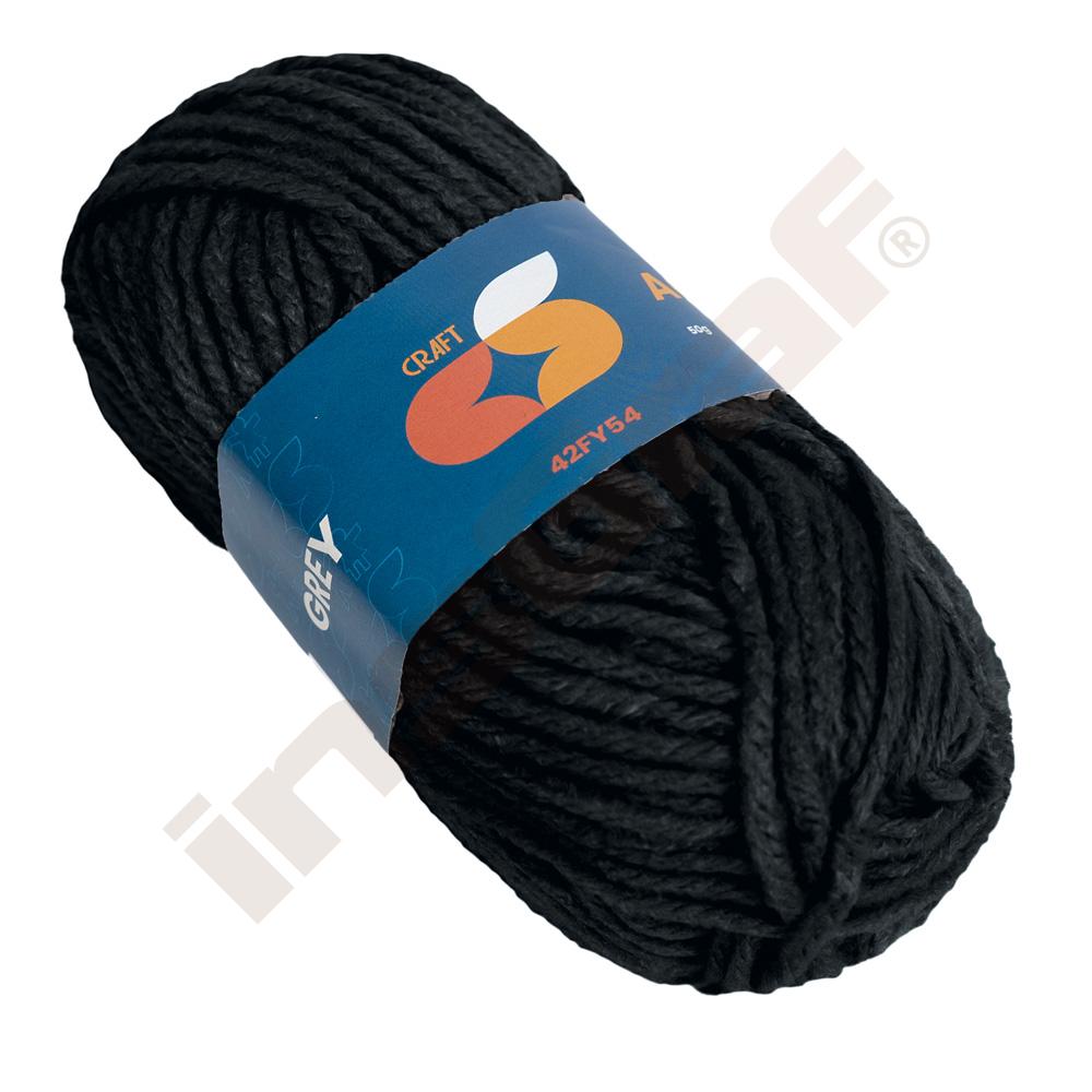 Acrylgarn, schwarz
