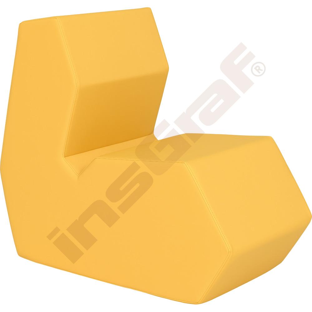 
Shape Sitzhocker mit Rückenlehne, gelb
