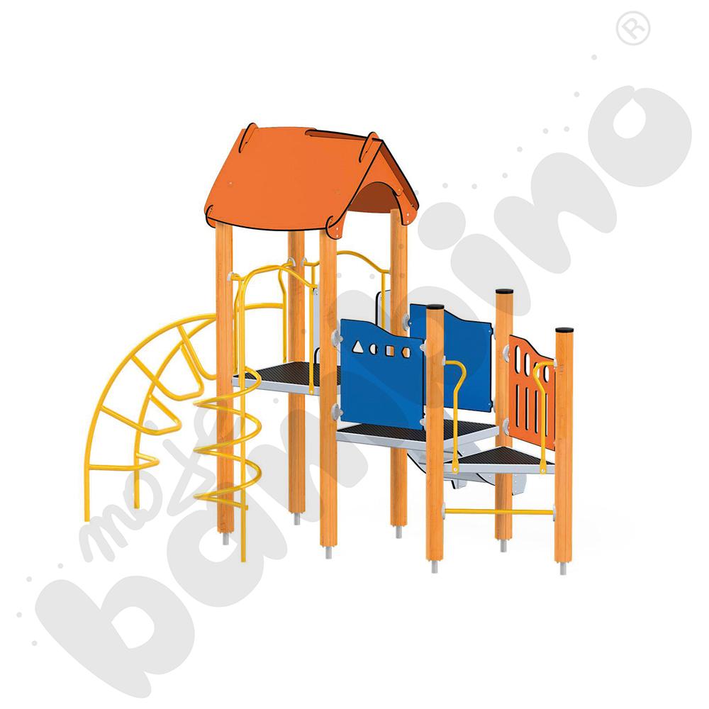 Orbis - wieża 11, drewniane słupy