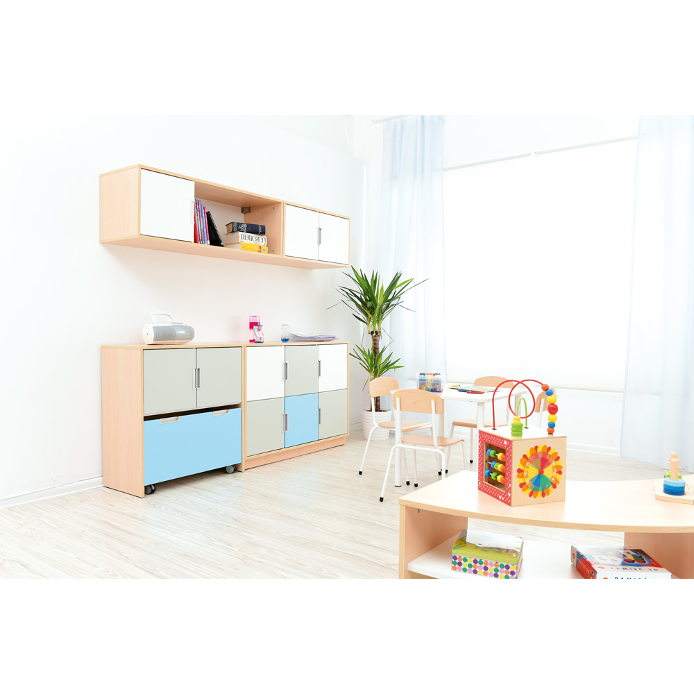 Quadro - široká závesná skrinka - ľavá, javor