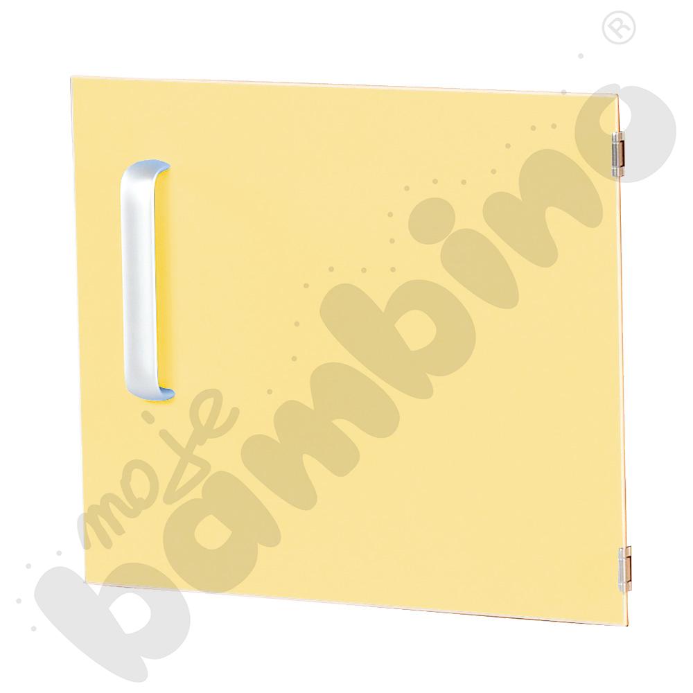 Drzwiczki do szafki M z przegrodą prawe - żółte