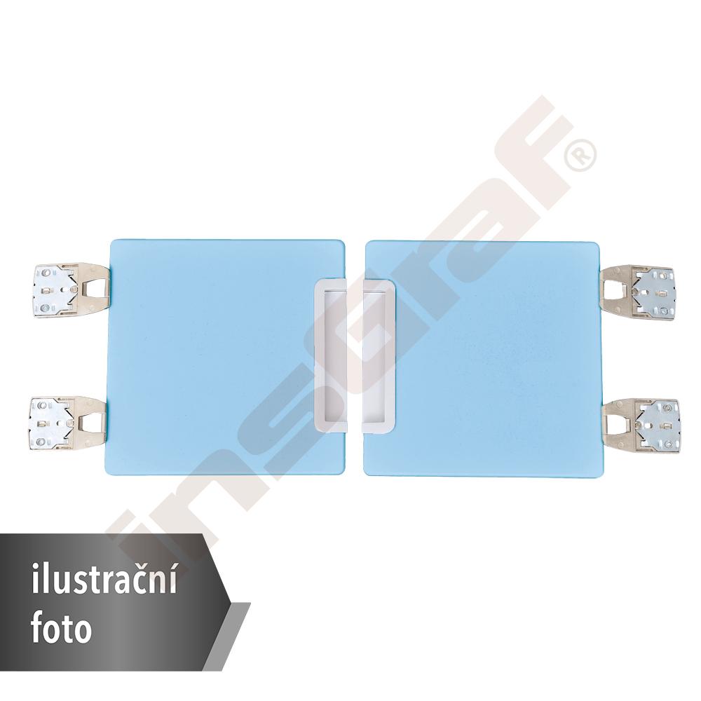 Quadro - dvířka k šatnám 90 st., tiché zavírání – modré