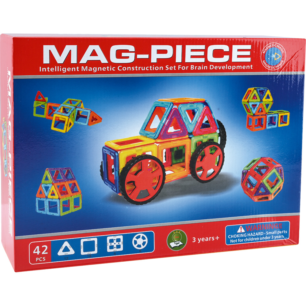 Magnetické kocky MAG-PIECE, 42 dielov