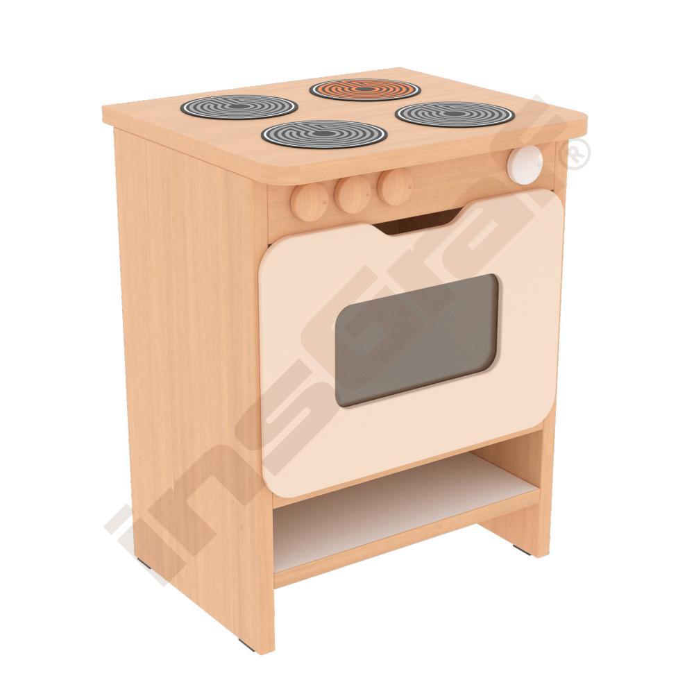 Kuchyňka Quadro - trouba, javor, béžová dvířka 