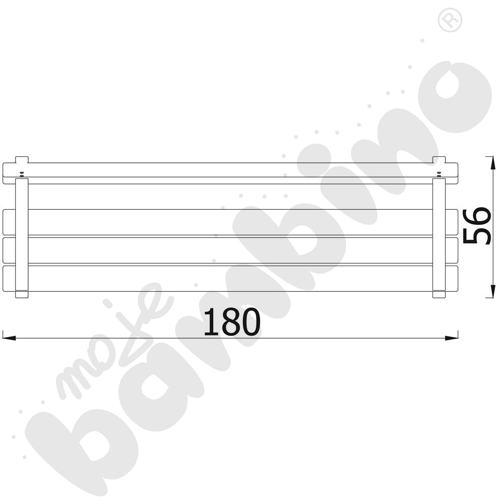 Ławka profilowa z podłokietinkiem