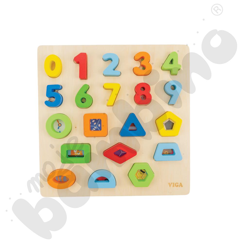 Układanka - liczby i kształty