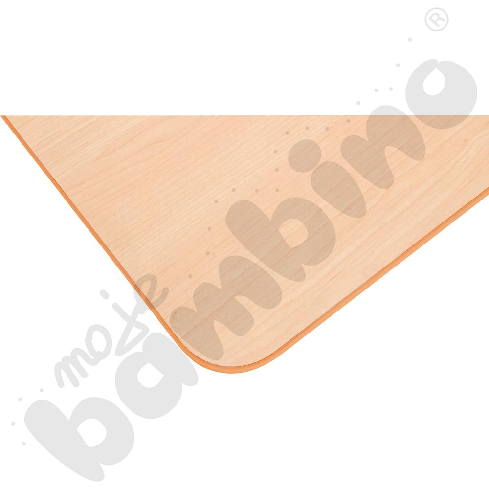 Blat Quadro klon jasny prostokątny, pomarańczowe obrzeże