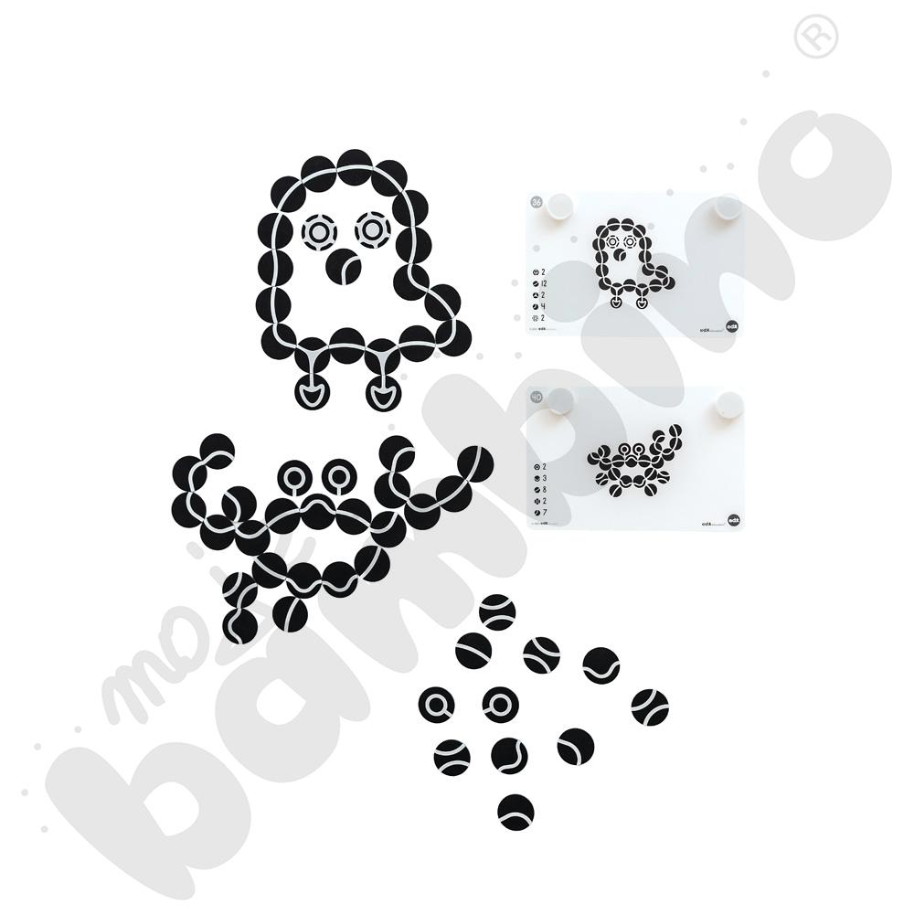 Puzzle magnetyczne z kartami zadań - abstrakcje