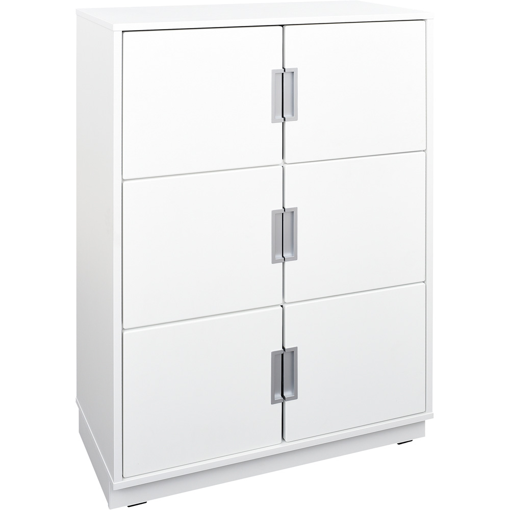 Quadro - skrinka L s 2 policami, biela 