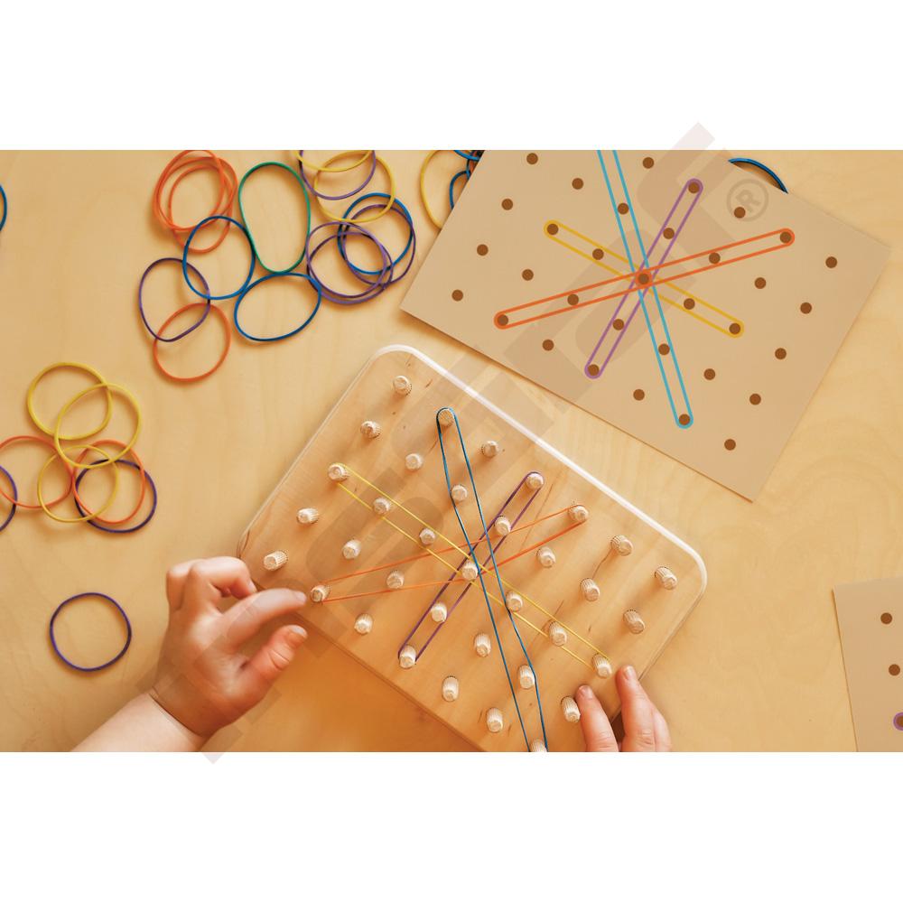 Dřevěný montessori Geoplán Good Wood - přírodní - MED