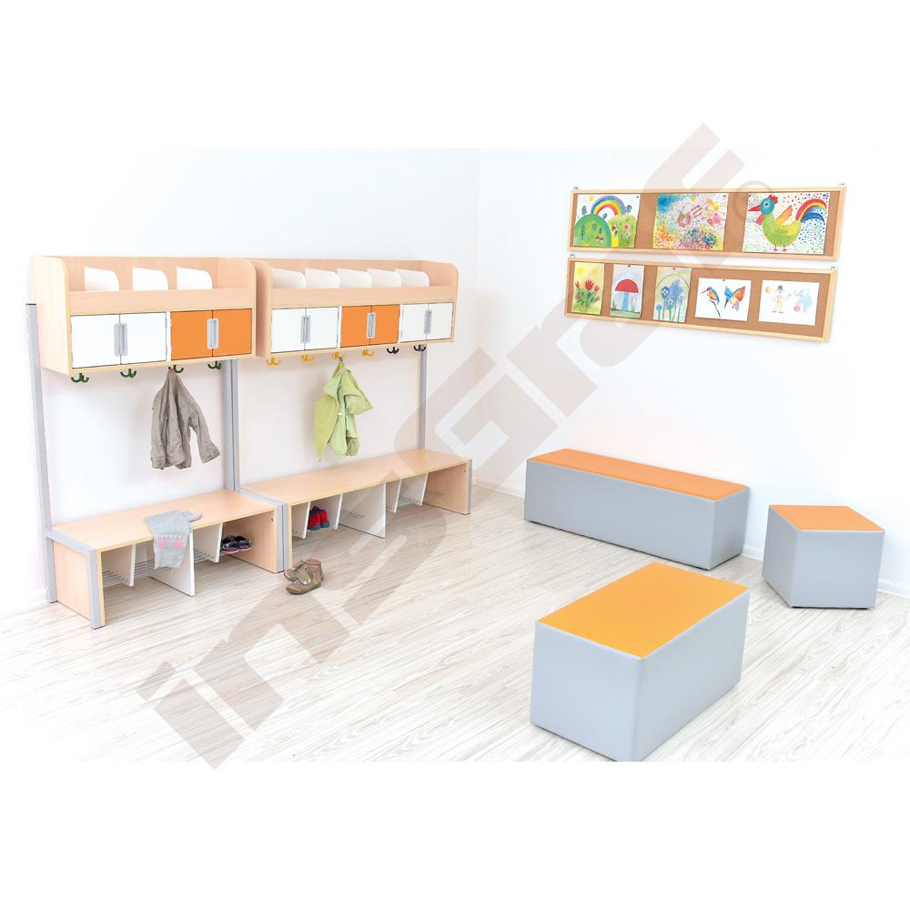 Quadro - šatna s konstrukcí 6, světlý javor