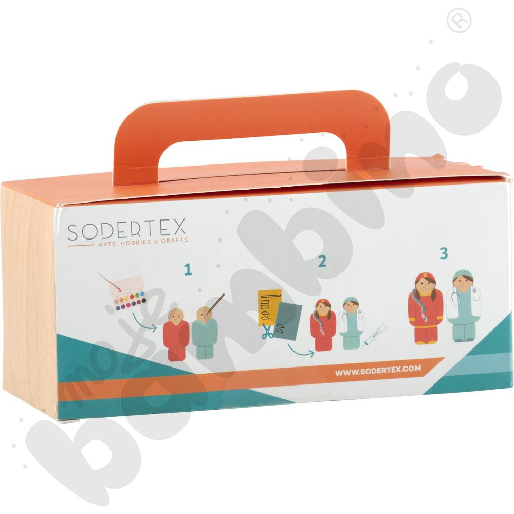 Drewniane postacie do ozdabiania