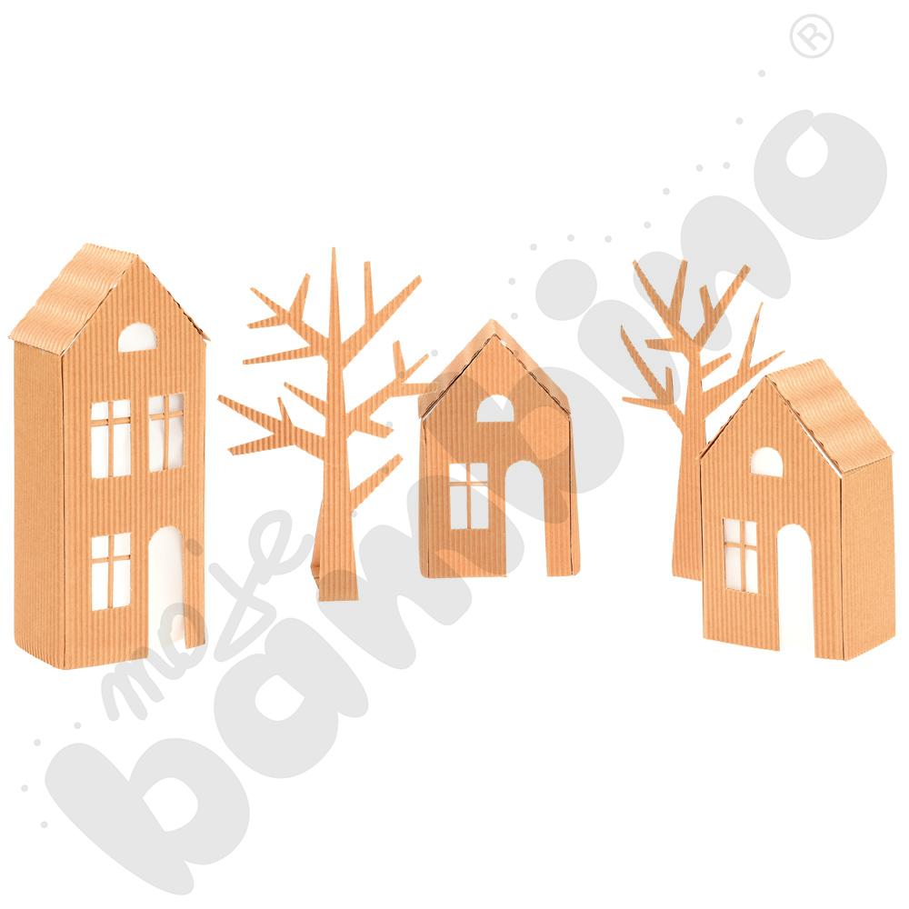 Beżowa tektura falista