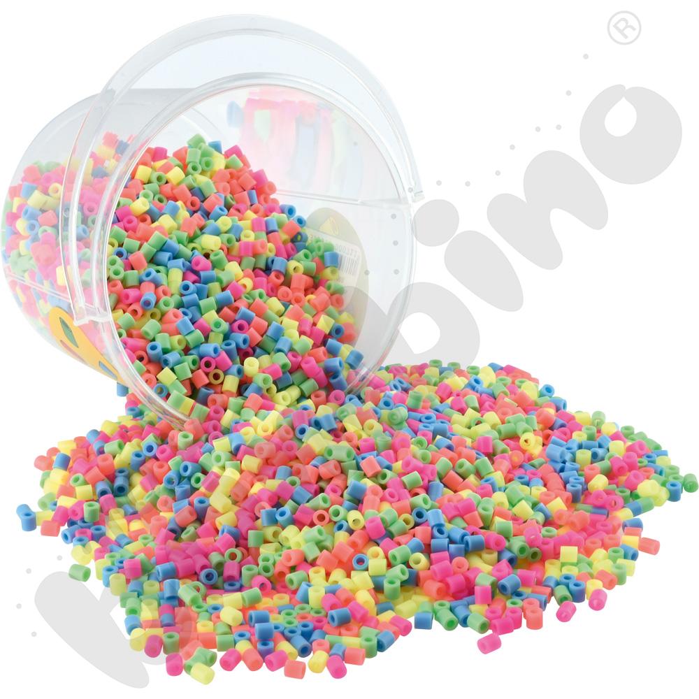 Koraliki NABBI® MINI do prasowanek pastelowe - wiaderko 5000 szt.