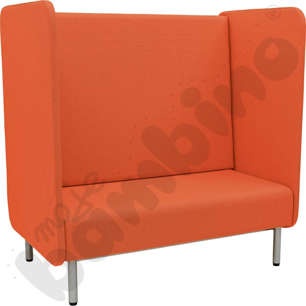 Fotel Inflamea 1 z wysokim oparciem, 2-os. - pomarańczowy