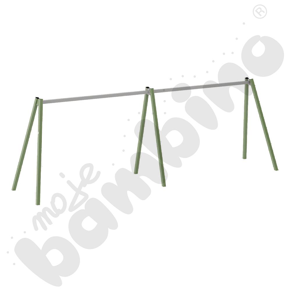 Huśtawka poczwórna Urbi, słupy metalowe C/ bez zawiesi