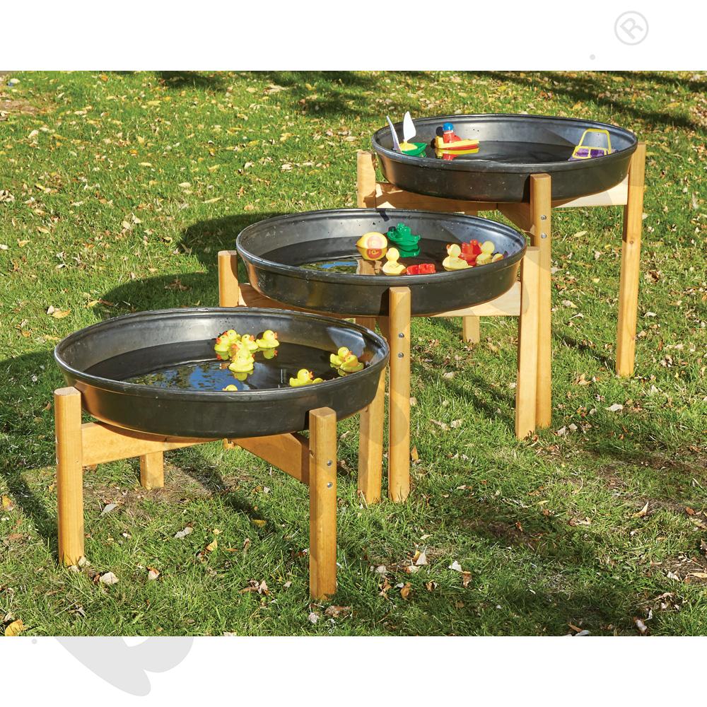 Zestaw tac Deep Spot ze stojakami, 3 kpl.