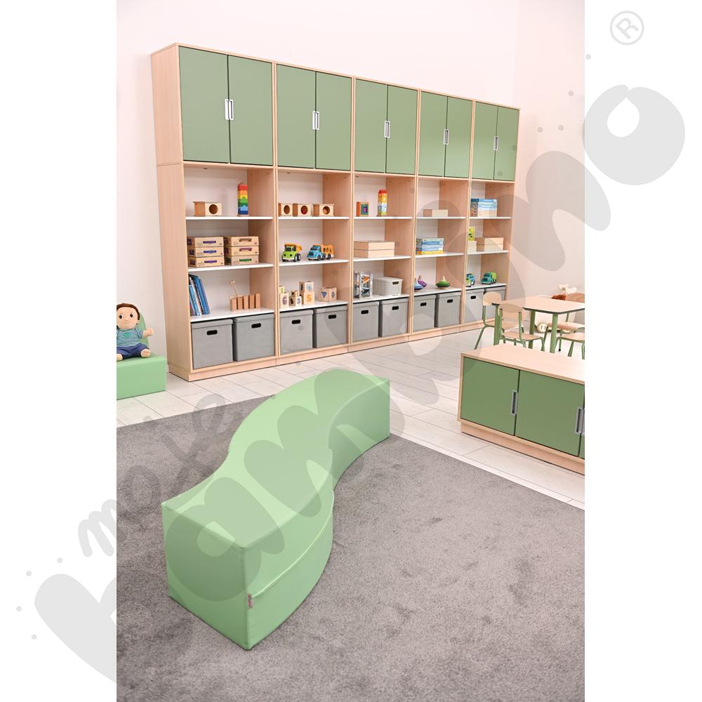 Siedzisko Paolo długie, jasnozielony pastel