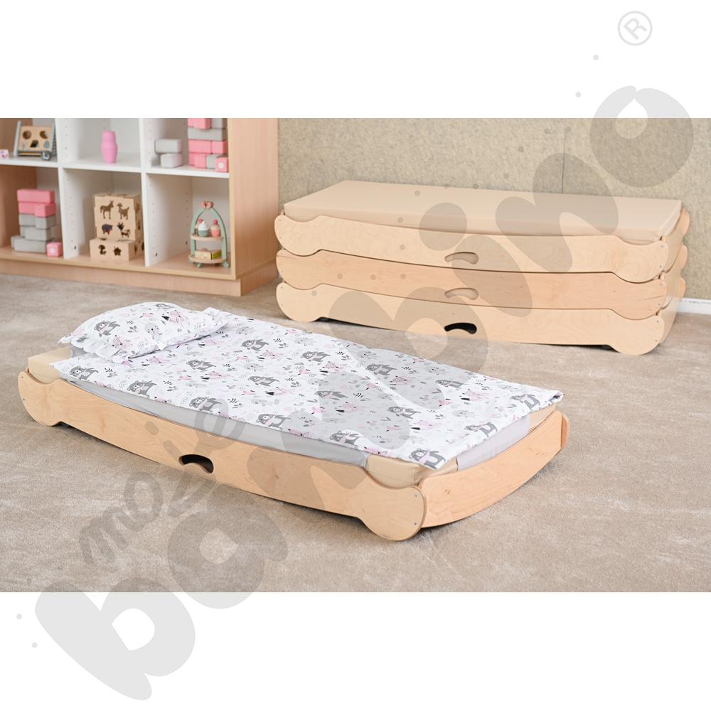 Pościel dziecięca - różowo-szare zwierzątka