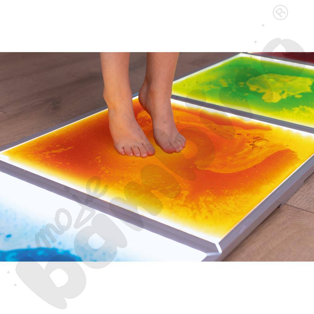 Podświetlany panel podłogowy, pomarańczowy