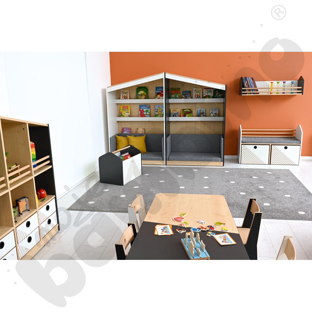 Biblioteczka FLO prawa biała