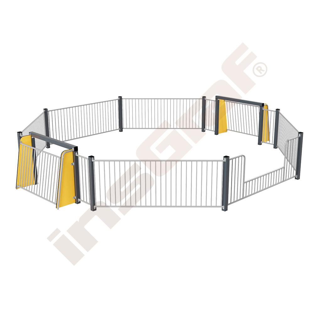 Multiarena, rund 6 x 6 m