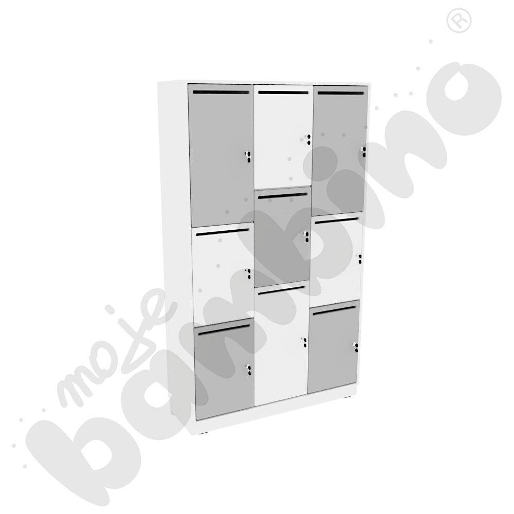 Quadro - szafa skrytkowa 9 - biała