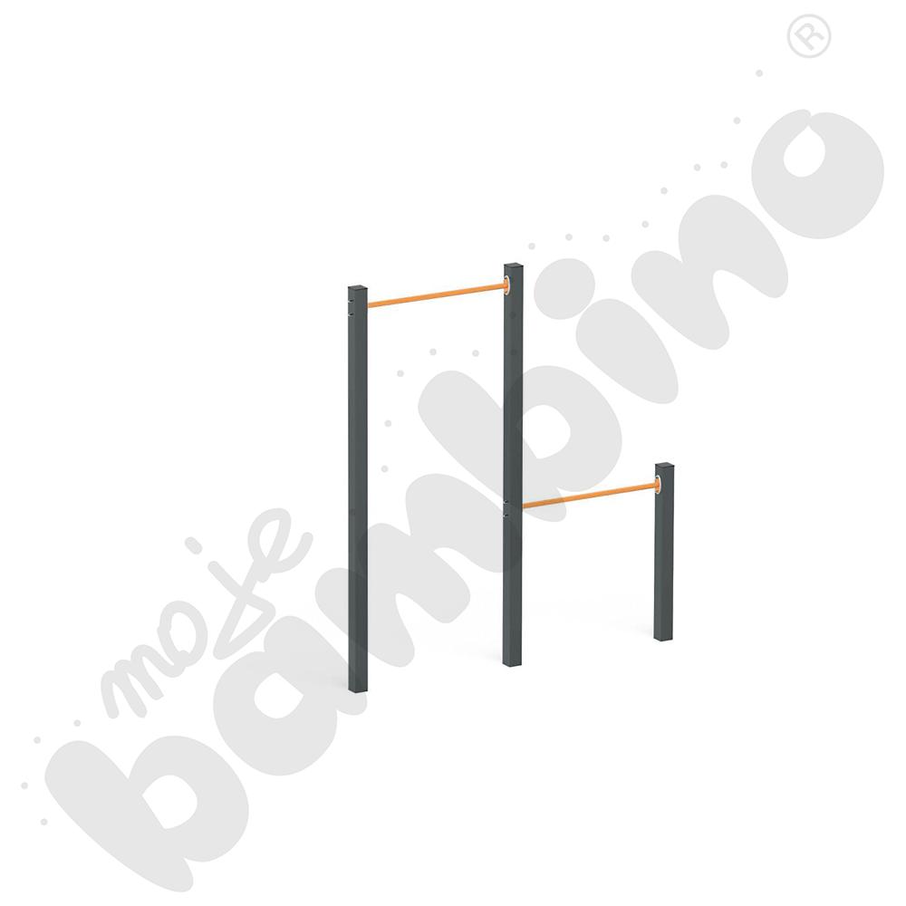 Street workout Drążki podwójne Yellow