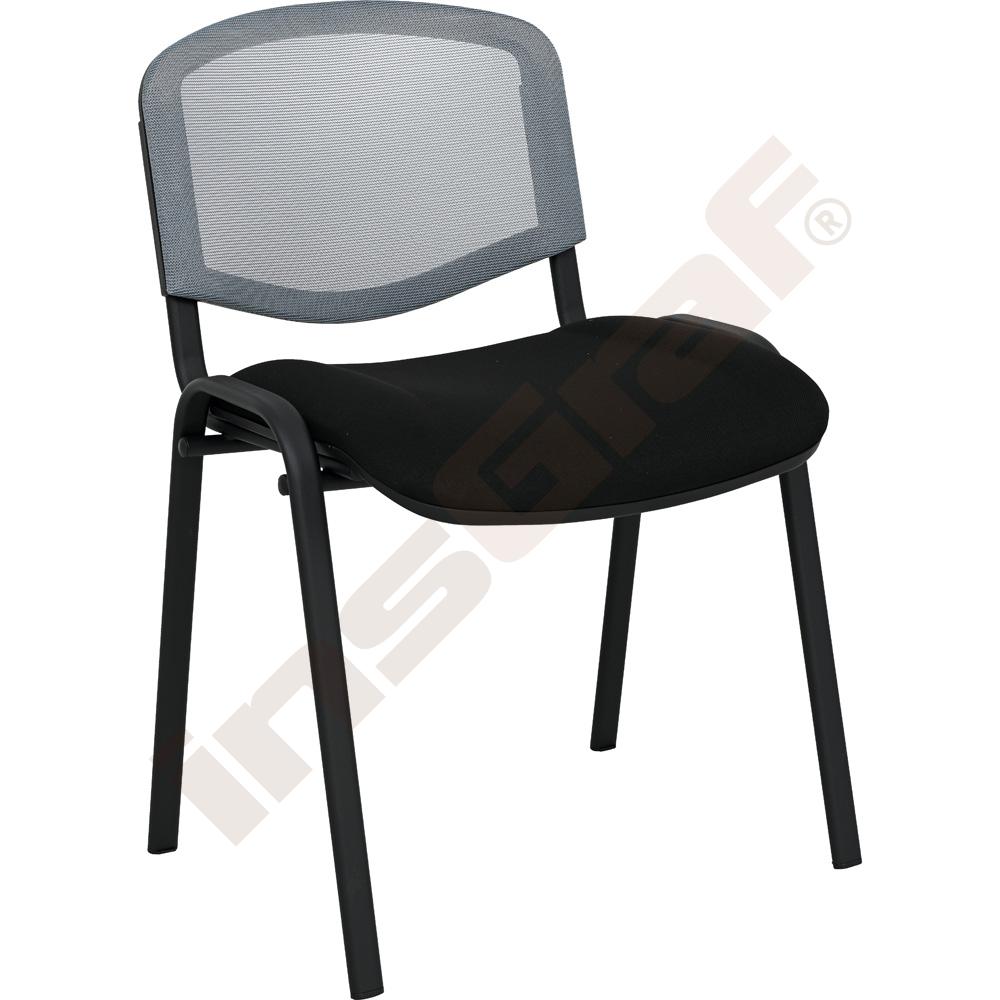 Židle Iso Ergo Mesh šedo-černá