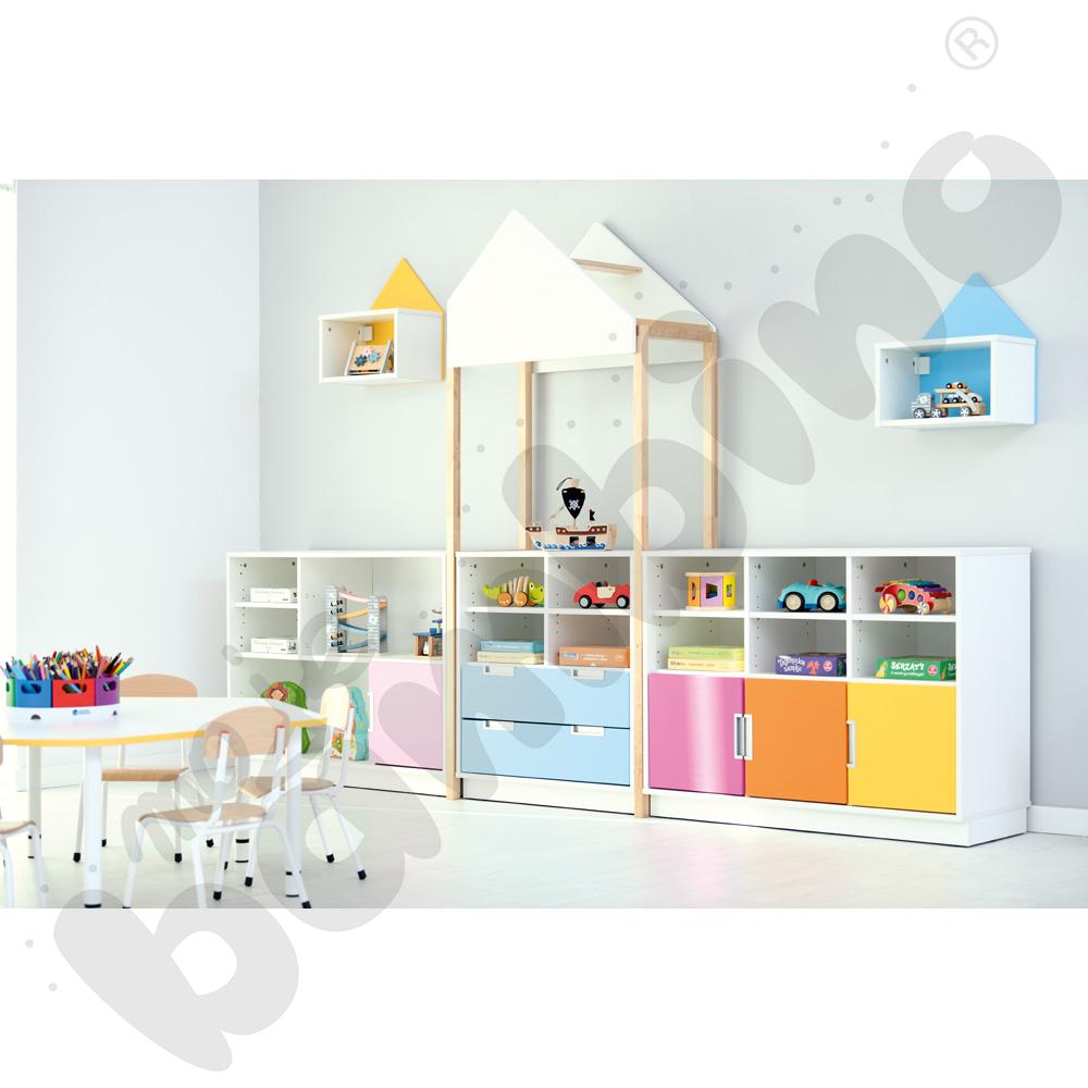 Quadro - daszek do stelaża wąski, biały