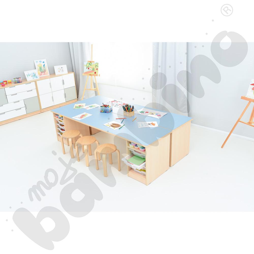 Stół świetlicowy z funkcją przechowywania