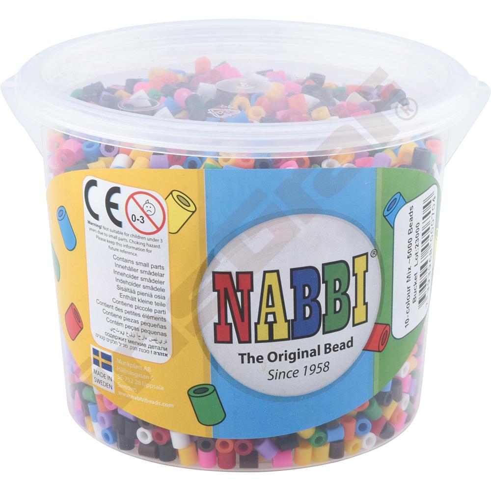 
Bügelperlen NABBI® MIDI 5.000 Stck., Grundfarben
