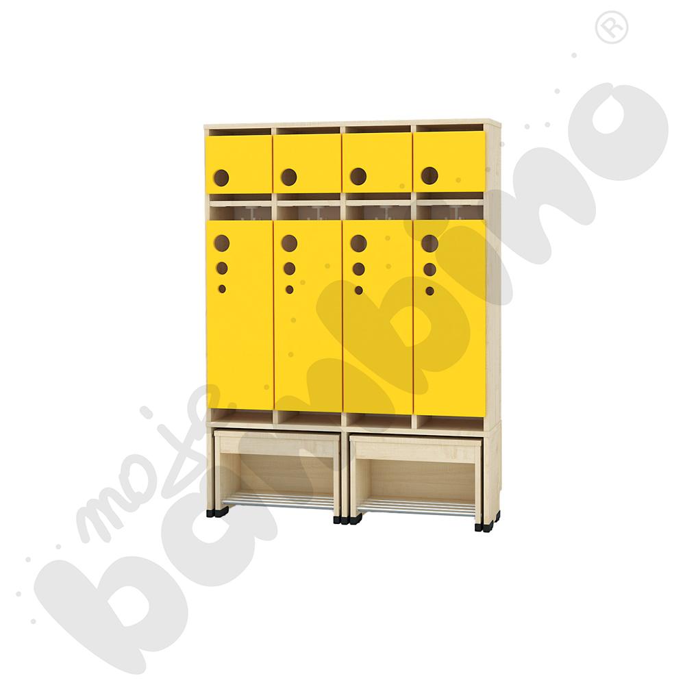 Szatnia Kropla z wysuwanym siedziskiem 4-os., wys. 31 cm 