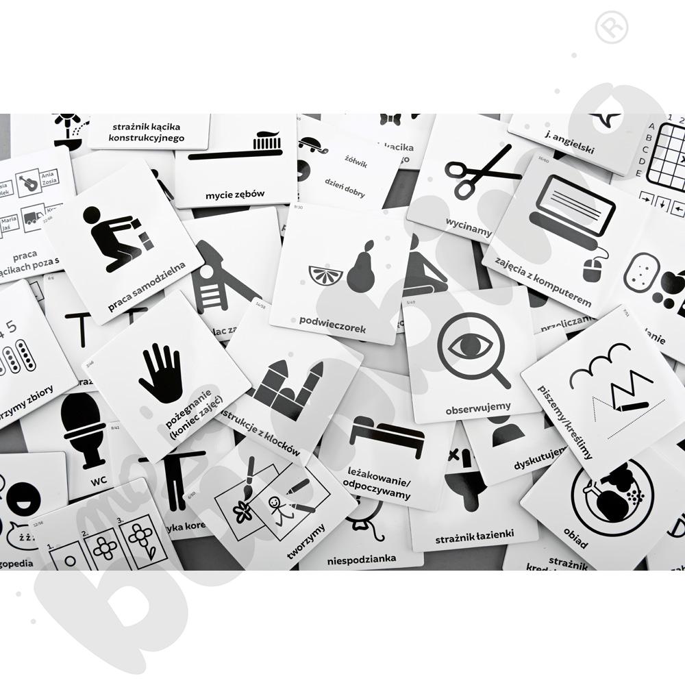 Daltońskie piktogramy. Plan dnia