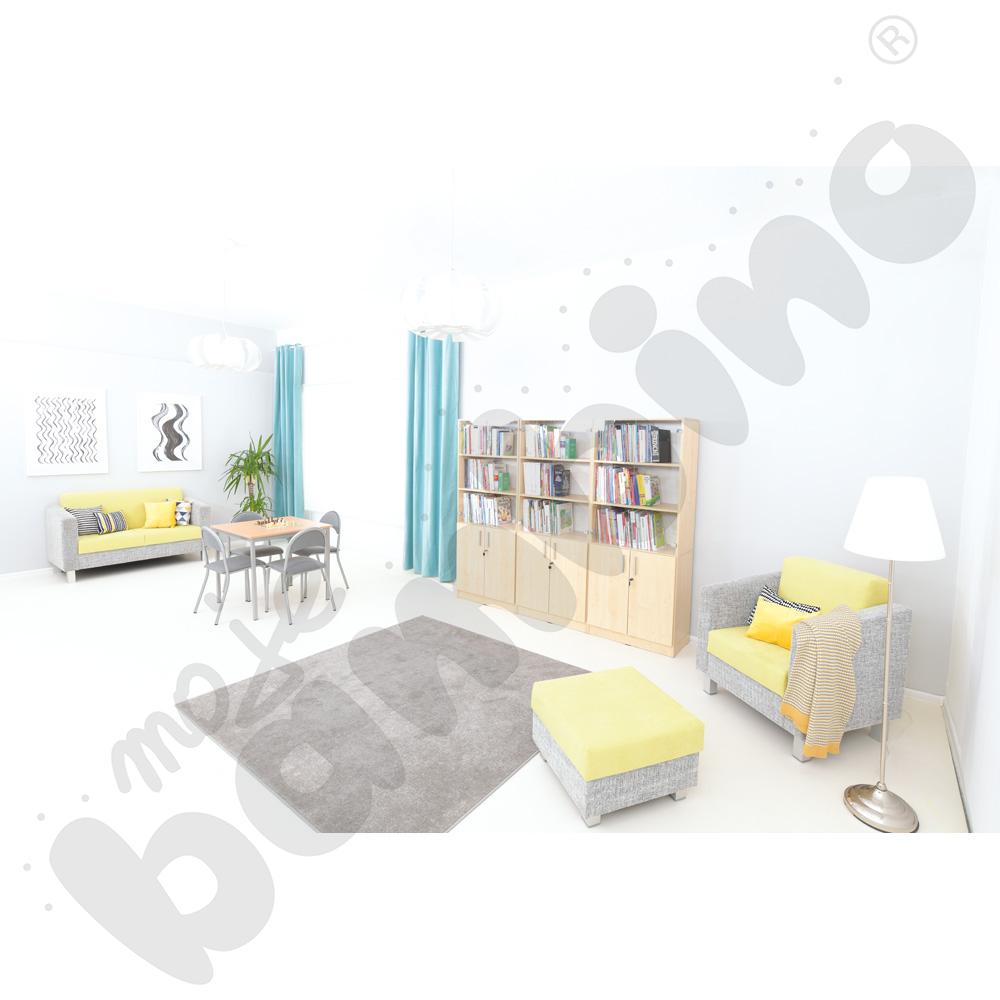 Szafa wysoka z witryną - klon 375