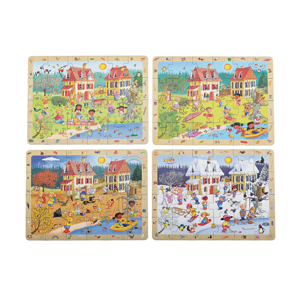 Puzzle 4 pory roku - szukaj i znajdź