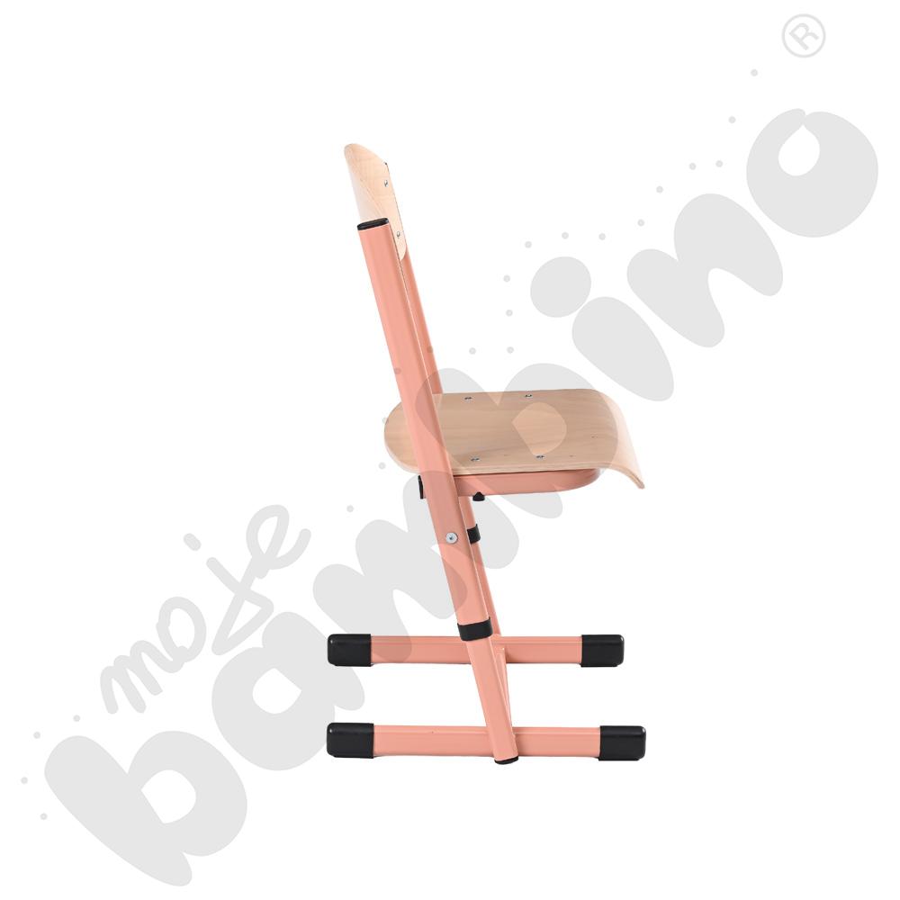 Krzesło T z regulowaną wysokością rozm. 3-4 łososiowe