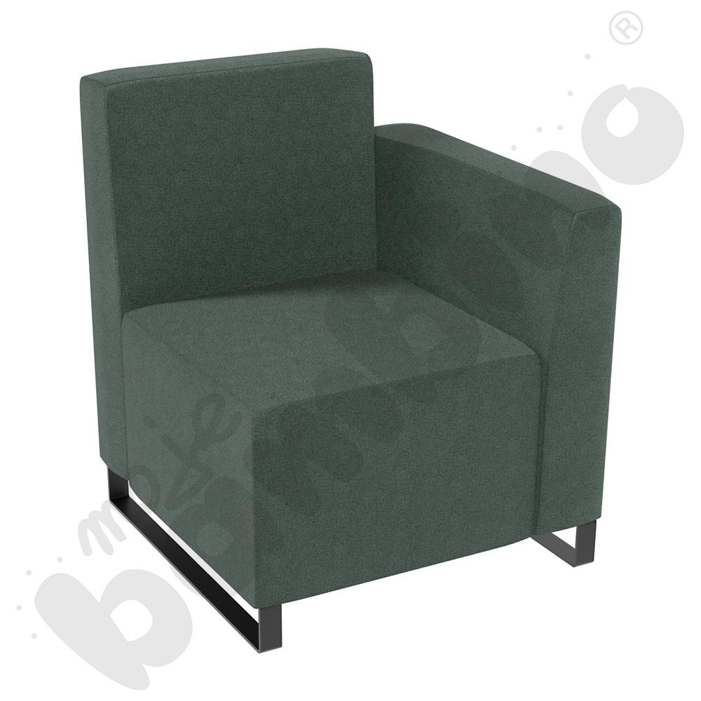 Fotel Universum wys. 82 cm, bok niski prawy, tkanina KG01