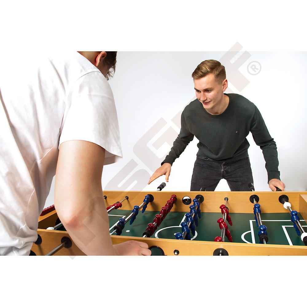 Stolný futbalový stôl - drevené, nastaviteľné nohy