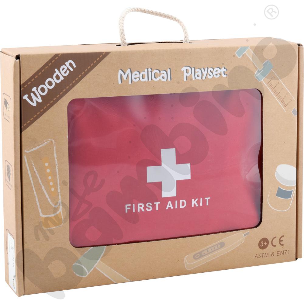 Zestaw małego medyka - drewniany