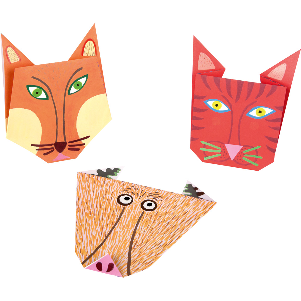 Origami sada s nálepkami - zvieratká