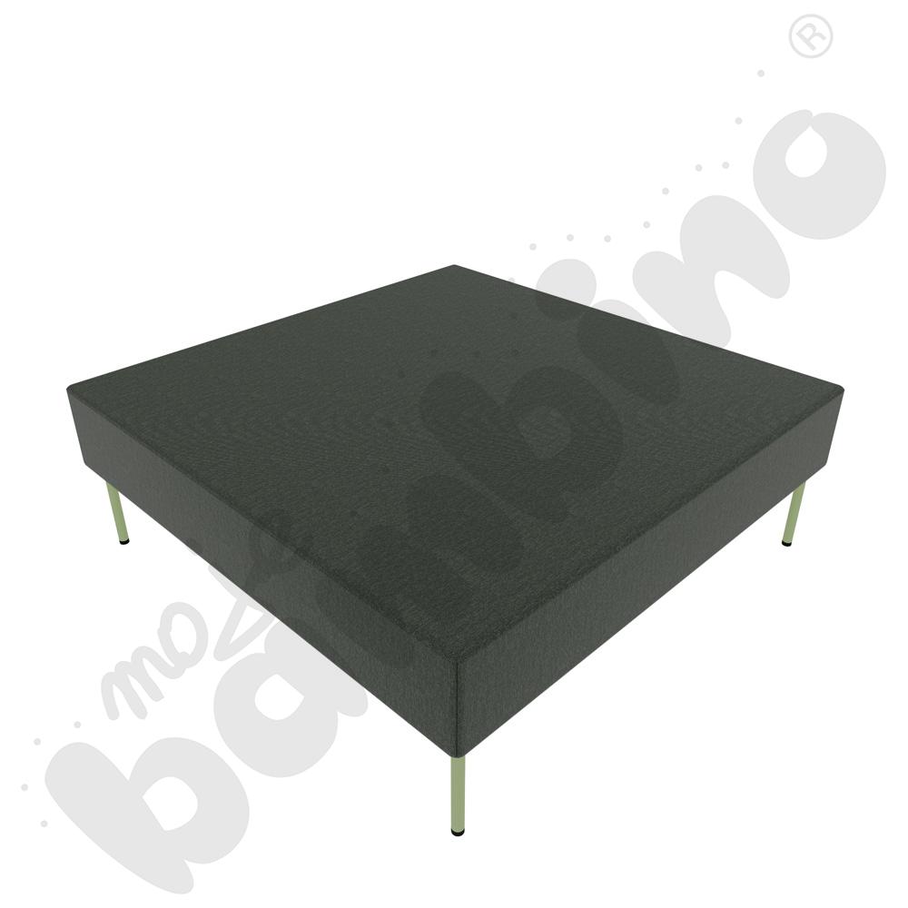 Pufa Versa 120x120 cm z plastikowymi stopkami, stelaż oliwkowy, tkanina RO33