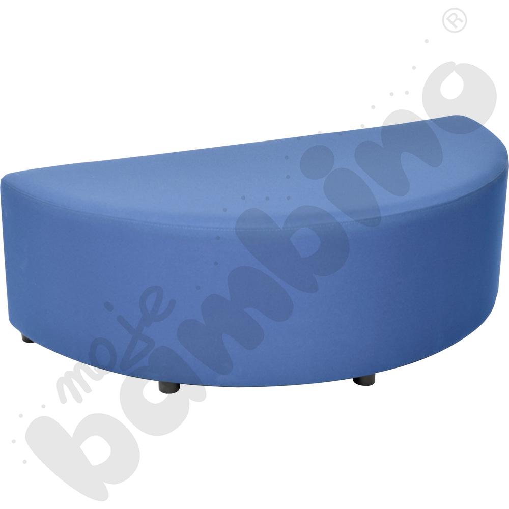 Pufa Blocco półokrągła XL niebieska