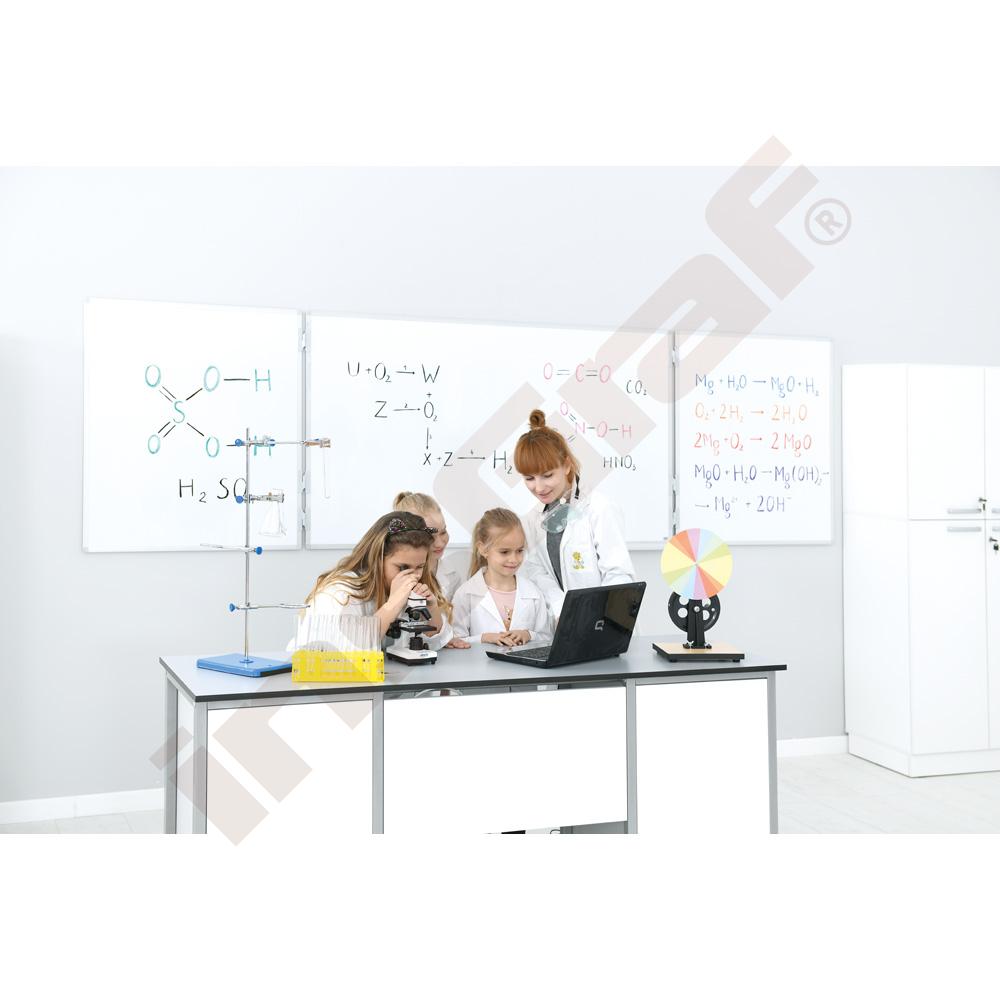 Laboratorní stůl LAB 1800 x 600, pracovní deska HPL šedá – základní verze