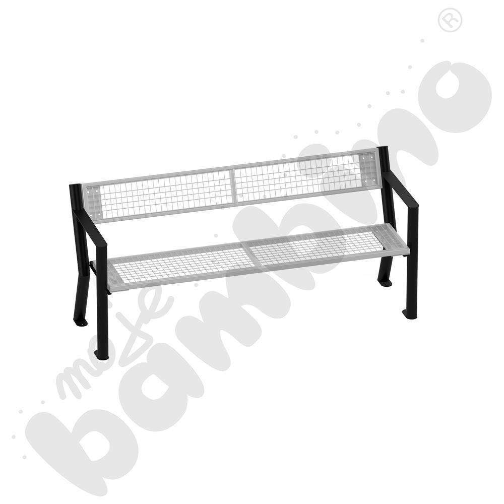 Ławka stalowa Gladiator z oparciem