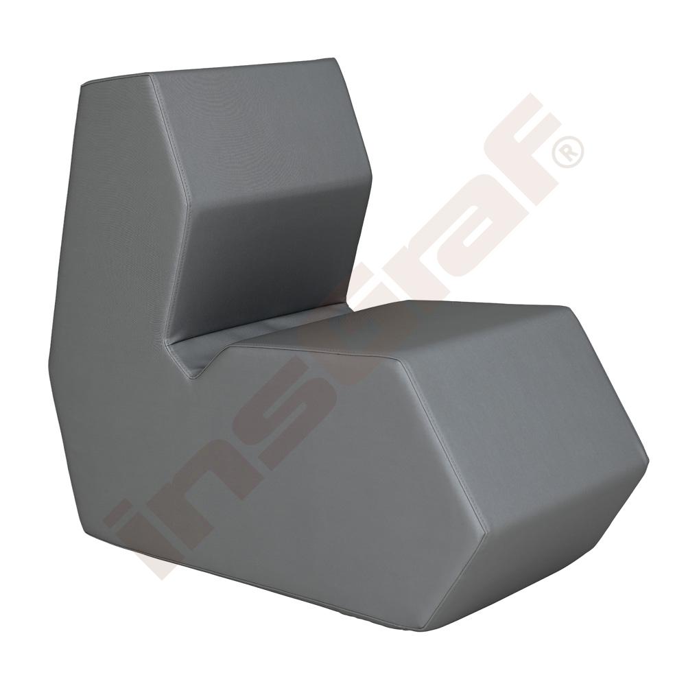 
Shape Sitzhocker mit Rückenlehne, dunkelgrau
